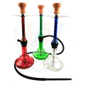 Guangzhou WOYU hollow rod hookah built-in air valve aluminum glass shisha